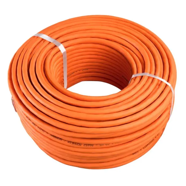 Hama Netzwerkkabel CAT-7 10 Gbit/s S/FTP geschirmt halogenfrei Rolle 50 m Orange