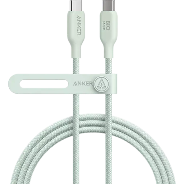 Anker Bio-Based USB-C auf USB-C Kabel 180 cm Grün