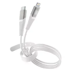 Cellularline Pro+ Data Cable Belt USB Typ-C/ Apple Lightning