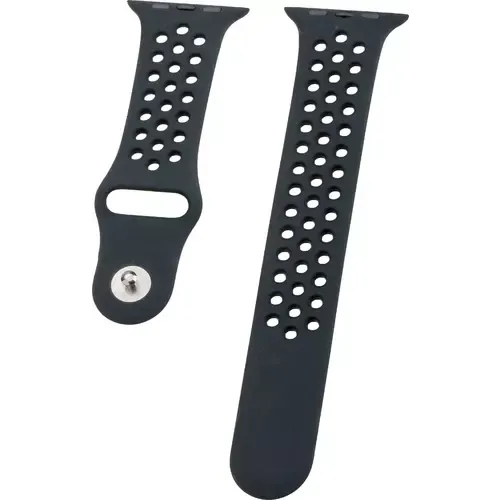 Peter Jäckel WATCH BAND Apple Watch Ultra 49mm/ Watch 45/44mm (Series 4 - 9)/ 42mm (Series 1 - 3) Silicon Dual Schwarz