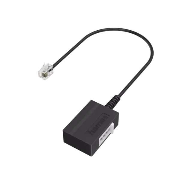 Hama Telefon-Adapter TAE-F-Buchse - Modular-Stecker 6p4c 0,2 m Schwarz