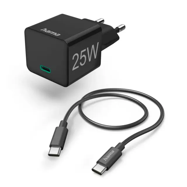 Hama Ladeset Mini USB-C 25 Watt PD Schwarz