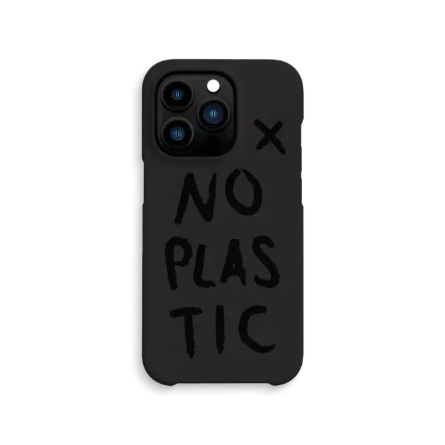 agood Back Case No plastic iPhone 14 Pro Charcoal Black