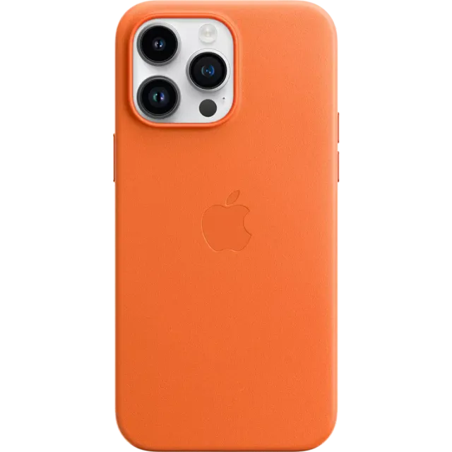 Apple iPhone 14 Pro Max Leder Case mit MagSafe Orange