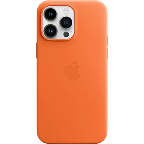 Apple iPhone 14 Pro Max Leder Case mit MagSafe Orange