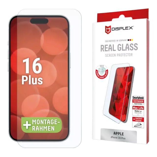 Displex Real Glass iPhone 16 Plus Transparent