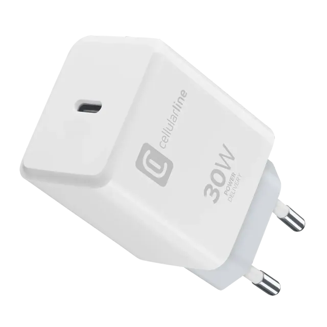 Cellularline USB Typ-C Travel Charger One 30W Weiß