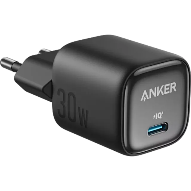 Anker 30W GaN USB-C Ladegerät Schwarz