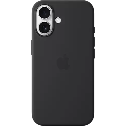 Apple Silikon Case iPhone 16 Schwarz