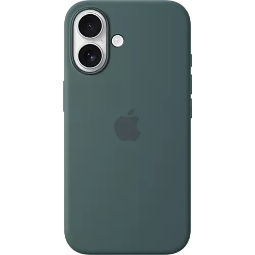 Apple Silikon Case iPhone 16 Seegrün