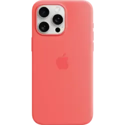 Apple Silikon Case iPhone 15 Pro Max mit MagSafe Guave