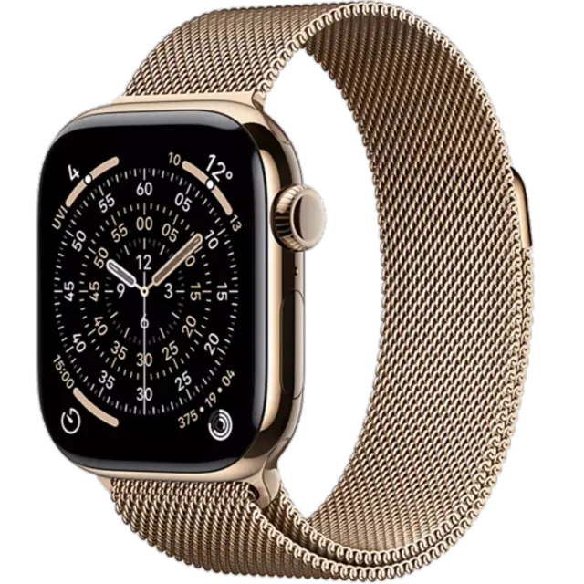 Apple Watch Series 11 5G Titan Milanaise Armband Gold/Gold/42 mm