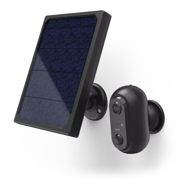 Hama WLAN-Kamera Outdoor mit Solarpanel Schwarz