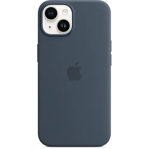 Apple Silikon Case iPhone 14 Plus Sturmblau