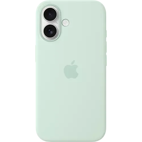 Apple Silikon Case iPhone 16 Aquamarin