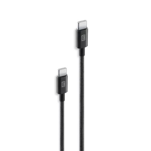 Cellularline Braided Data Cable 0,6 m USB Typ-C/ Typ-C Schwarz