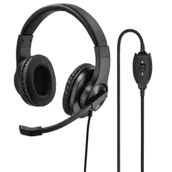 Hama PC-Office-Headset HS-P350 Stereo Schwarz