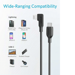 Anker USB-C to 90 Degree Lightning Cable (6 ft)