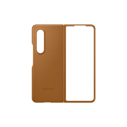 Samsung Leather Cover für Galaxy Z Fold 3 5G Camel