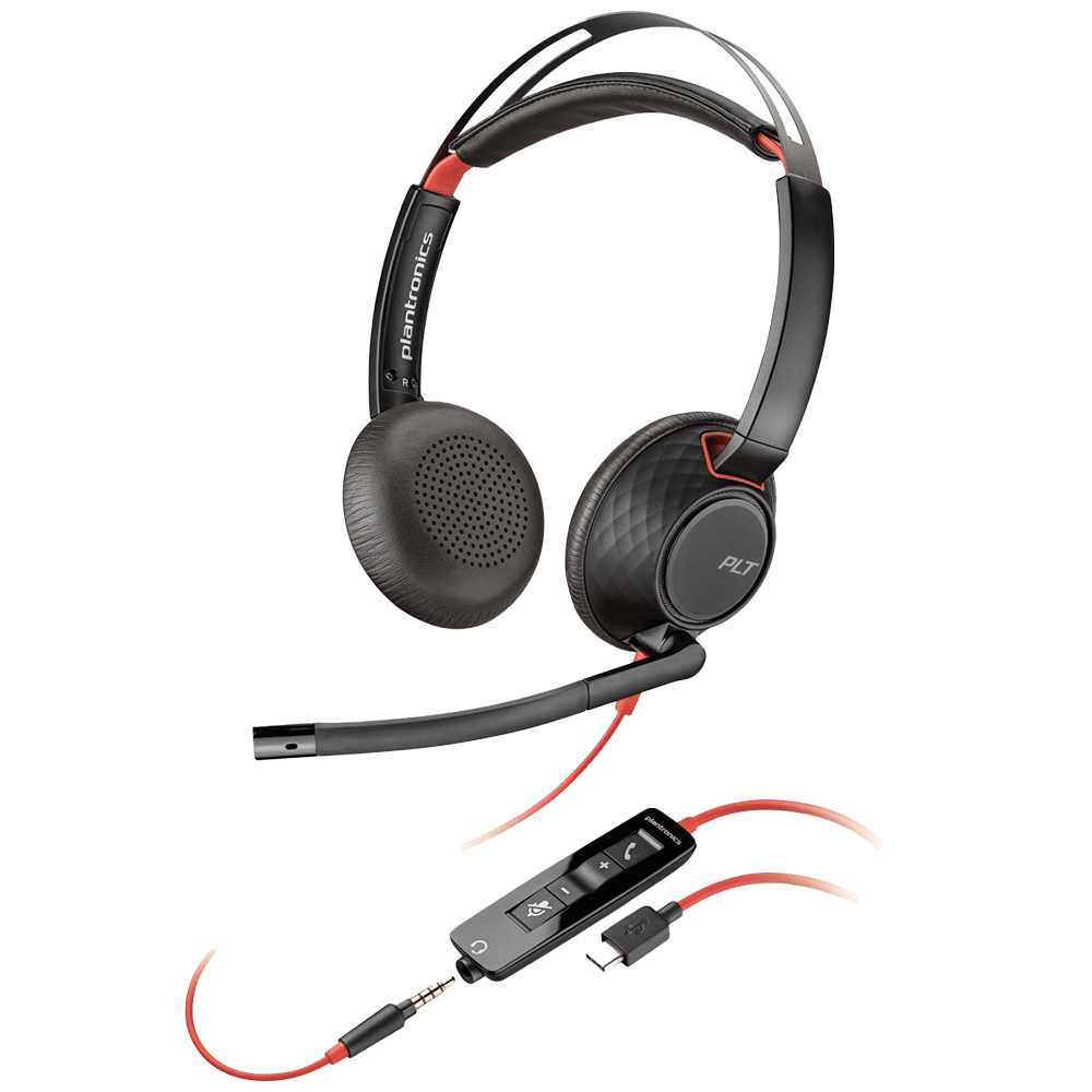 plantronics Headset Blackwire 5220 USB-A stereo Schwarz