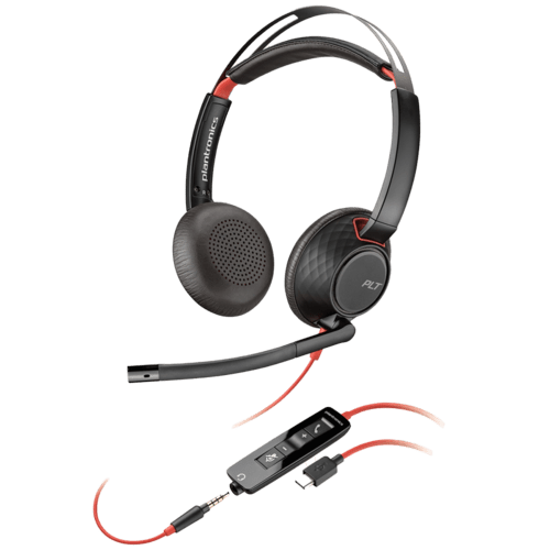 plantronics Headset Blackwire 5220 USB-A stereo Schwarz