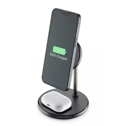 Cellularline S.p.A. MagSafe Mag Duo Wireless Charger Schwarz
