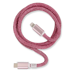 Peter Jäckel Glamour USB Data Cable Typ-C/ Apple Lightning mit Sync- und Ladefunktion