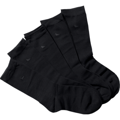agood Crew Socks Unisex 5-pack Size 35-38 S Schwarz