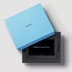Aura Carver digitaler WLAN-Bilderrahmen Gravel