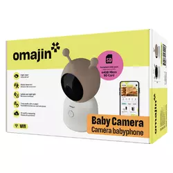 Omajin Babyphone Kamera mit 2-Wege-Audio Weiß