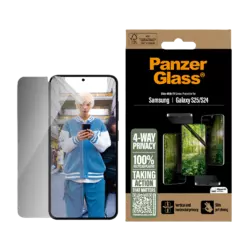 PanzerGlass ECO MATRIX 4-way Privacy Screen Protector Samsung Galaxy S25 | S24 | Ultra-Wide Fit