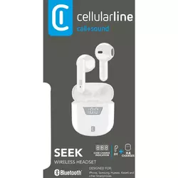 Cellularline Bluetooth Earphones SEEK Weiß