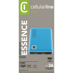 Cellularline Power Bank ESSENCE 5000 Blau
