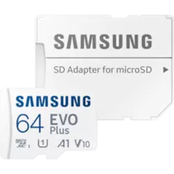 Samsung microSD Card EVO Plus 64 GB Blau