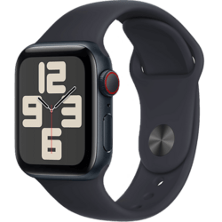 Apple Watch SE (2023) Aluminium Sportarmband Mitternacht/Mitternacht S/M