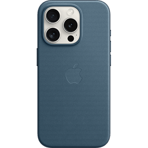 Apple Feingewebe Case iPhone 15 Pro mit MagSafe Pazifikblau