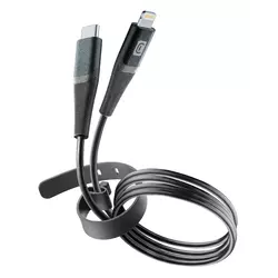 Cellularline S.p.A. Pro+ Data Cable Belt USB Typ-C/ Apple Lightning