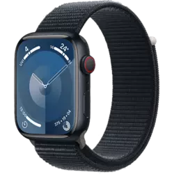 Apple Watch Series 9 Aluminium Sport Loop Mitternacht/Mitternacht