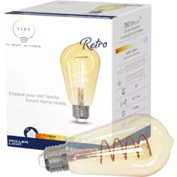 tint LED-Birnenform Edison Retro Gold white+ambiance E27, Gold