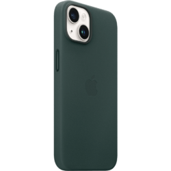 Apple iPhone 14 Leder Case mit MagSafe Waldgrün