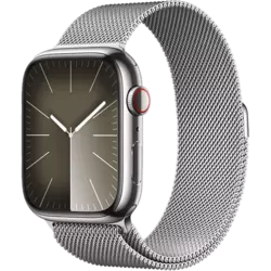 Apple Watch Series 9 Edelstahl Milanaise Armband