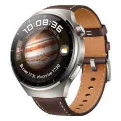 Huawei Watch 4 Pro-Classic Dark Brown Leather