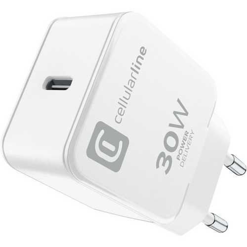 Cellularline USB Typ-C Travel Charger One 30W Weiß