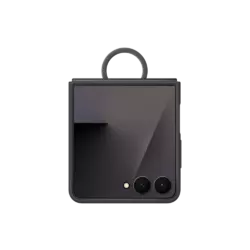 Samsung Galaxy Z Flip 7 Silicone Ring Case Black