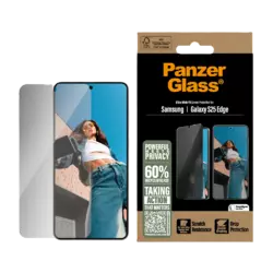 PanzerGlass Privacy Screen Protector Samsung Galaxy S25 Edge | Ultra-Wide Fit