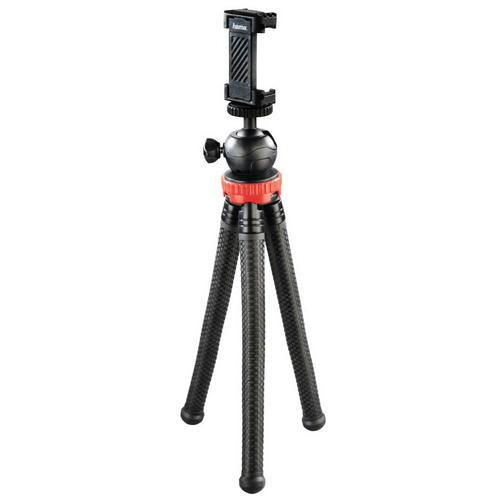 Hama Stativ FlexPro Smartphone GoPro und Fotokameras 27 cm Rot