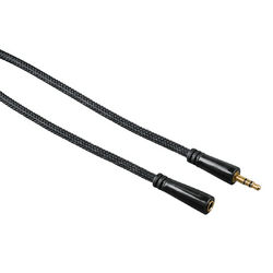 Hama Klinken-Kabel Audio-Verlängerung 3,5-mm-Klinken-SteckerKupplung Stereo verg.