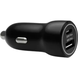 dbramante1928 Car Charger - USB-C + USB-A 30W + 18W 12/24V Black