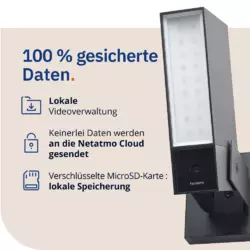 Netatmo Smarte Außenkamera (DE) Schwarz