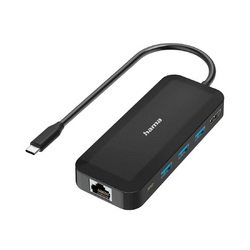 Hama USB-C-Hub Multiport 6 Ports 3x USB-A USB-C HDMI™ LAN/Ethernet